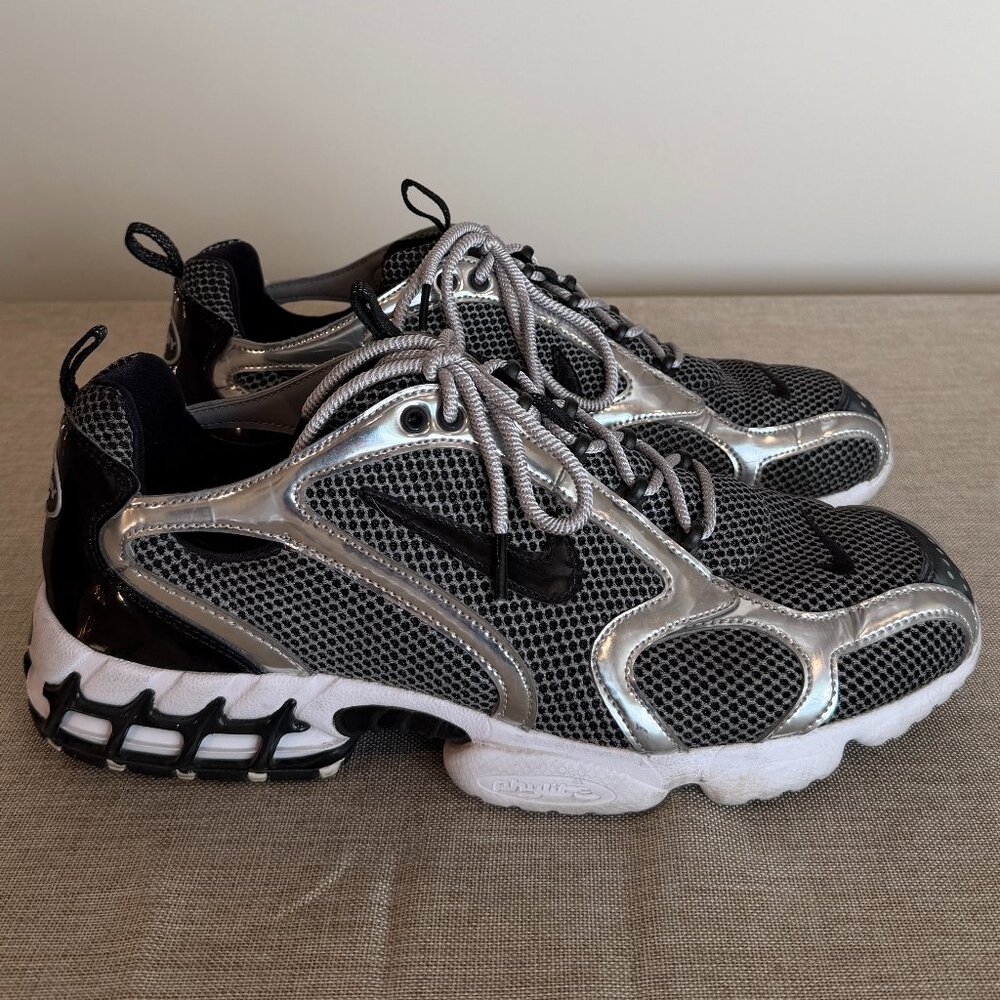 Mens Nike X Stussy Spiridon Caged 2 'Pure Platinum' size 12